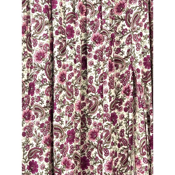 Patrons of Peace Maxi Skirt Women Sz M Floral Paisley Lightweight Flowy 1188T - Picture 7 of 11